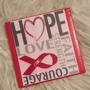 4 Breast Cancer Awearness Coasters 🛍️